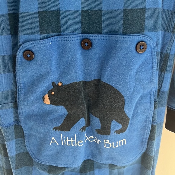 Little Blue House by Hatley Kid's Union Suit Pajamas Sz 10 - Picture 6 of 7